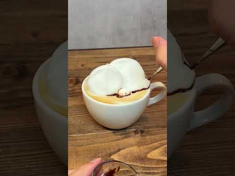 あなたの癒されるアイコンをラテアートに☕️ #Shorts