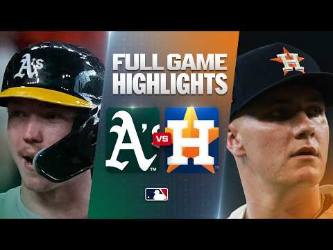 오클랜드 어슬레틱스 vs 휴스턴 애스트로스: 공식 풀 경기 하이라이트 (8월 22) | 2026 MLB 시즌