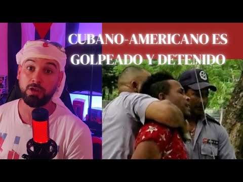 POLICÍA GOLPEANDO a un cubano-americano  POLICÍA NO, ESBIRROS