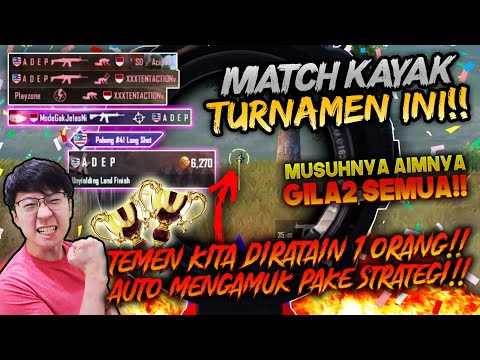 MATCH RASA TURNAMEN PMPL NIH! LAWAN GILA2 AIMNYA! SETIM DIRATAIN 1 ORANG! AUTO NGAMUK! | PUBG MOBILE