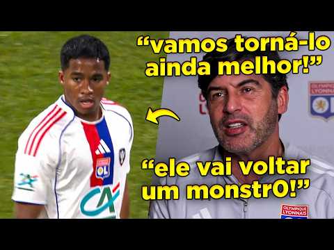 🤯UM JOGO FORA E JÁ FEZ FALTA! TÉCNICO DO LYON MANDA RECADO SOBRE ENDRICK EM ENTREVISTA!!