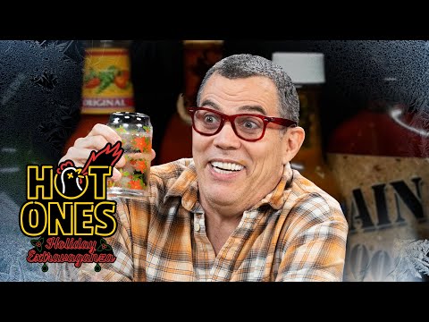Steve-O Is Extra Naughty For the Hot Ones Holiday Extravaganza | Hot Ones
