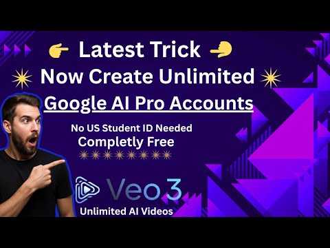 How To Make Unlimited Google AI Pro Accounts/ Latest trick/ working fully/ #veo3 #googleaipro