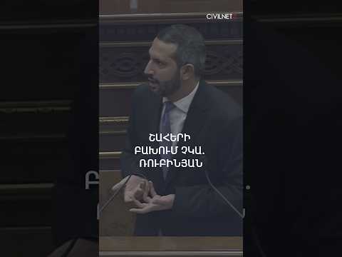 Ռուբինյանը՝ եղբոր պաշտոնի մասին ընդդիմադիրների քննադատությանը