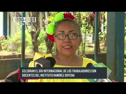 Celebran a trabajadores y docentes del Instituto Ramírez Goyena - Nicaragua