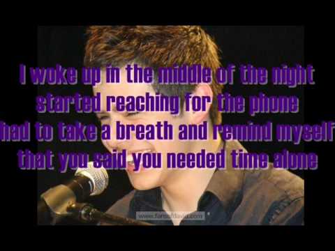 Shes not you - David Archuleta w/ Lyrics on screen