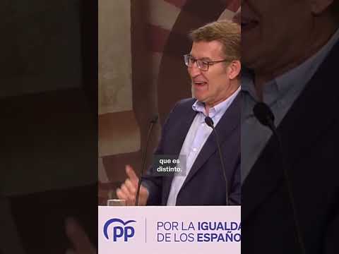 Feijóo tiene un lapsus al mencionar a la presidenta de Extremadura, María Guardiola #shorts