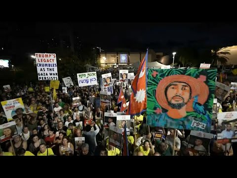 Israelis rally in Tel Aviv for release of hostages in Gaza | AFP
