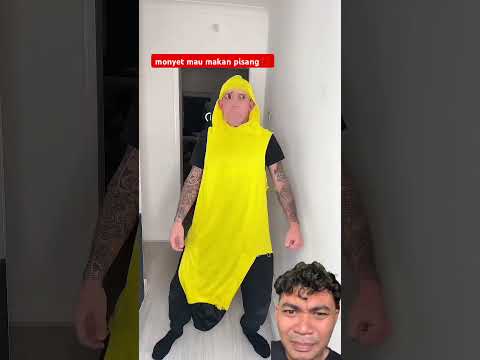 monyet mau makan pisang⁉️ #shorts