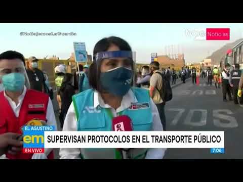 El Agustino: ATU supervisa el cumplimiento de protocolos en el transporte público