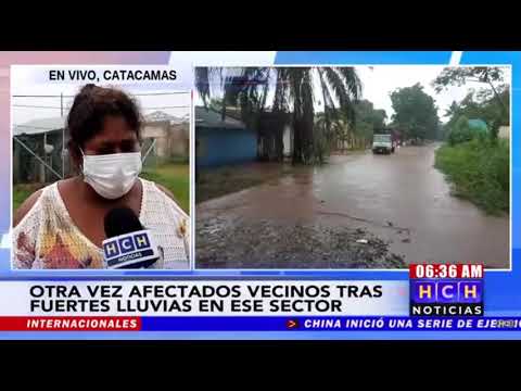 Lluvias torrenciales provocan inundaciones en Catacamas y otros sectores de Olancho