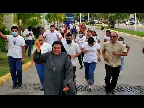 Caravana por la Paz | Despedida Antorcha. Padre José Francisco. Cd. del Carmen.