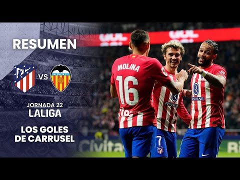 ¡Victoria plácida del Atlético en Metropolitano! Resumen de goles del Atleti 2 - 0 Valencia