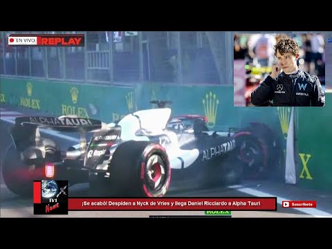 ¡Se acabó Despiden a Nyck de Vries! Llega Daniel Ricciardo a Alpha Tauri