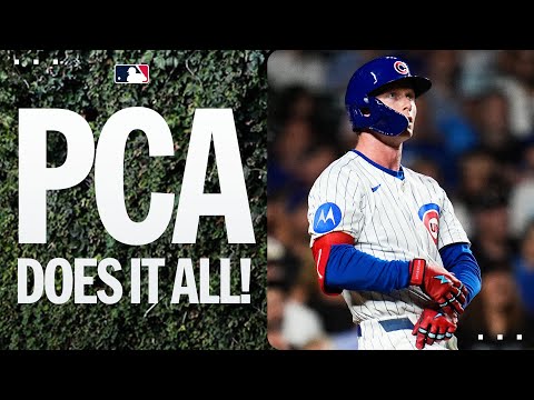 PCA does it on both ends of the field! (IMPRESSIVE catch, 452-ft home run!)