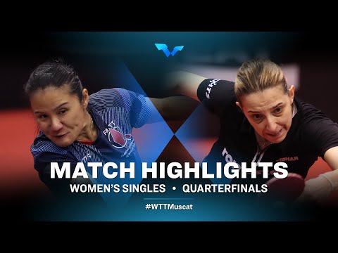 Table Tennis 🥍 Xiaoxin Yang vs Elizabeta Samara | WS | WTT Contender Muscat 2022 (QF)