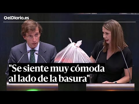 Almeida, a la portavoz del PSOE: Siendo socialista, se siente muy cómoda al lado de la basura