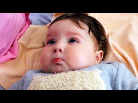 Cute Baby Laughing at Dad's Strange Voice and Her Hilarious Reaction to Evil Laugh