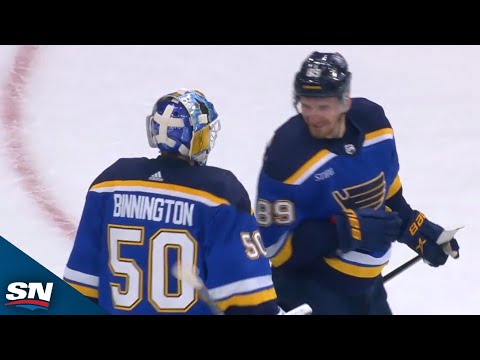 Blues Jordan Binnington Records Pair Of Helpers vs. Flames