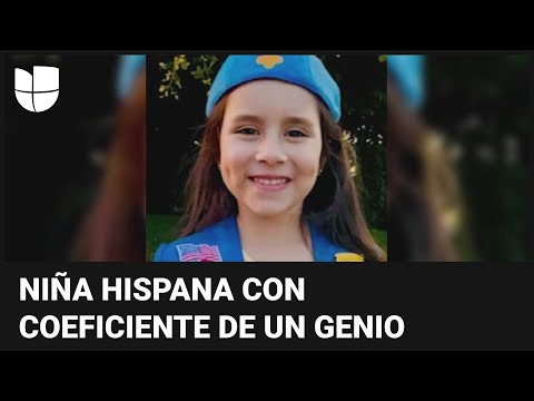 Tiene 5 años y una mente brillante: la niña hispana con el coeficiente intelectual de un genio