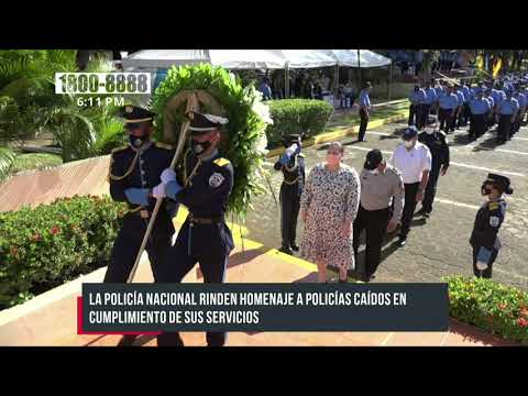 Rinden homenaje en Nicaragua a policías caídos en cumplimiento del deber - Nicaragua