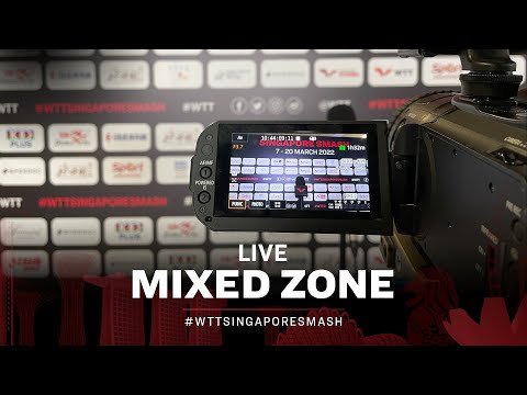 Table Tennis 🥍 LIVE Mixed Zone - Singapore Smash 2022 | 18 March