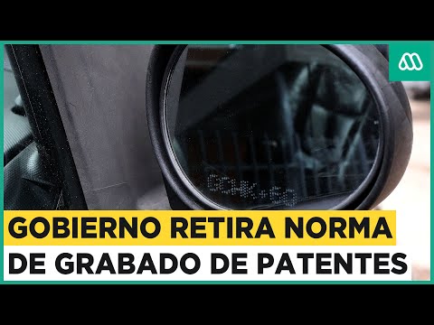 Gobierno retira norma de grabado de patentes en vehículos: Medida será modificada