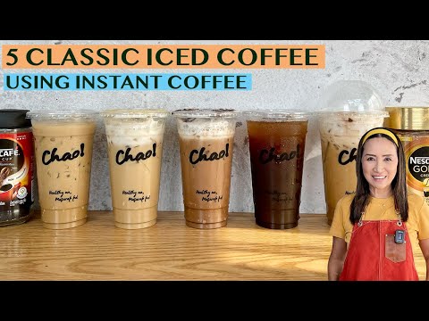 INSTANT COFFEE SERIES: RECIPES FOR 5 ICED COFFEE BESTSELLERS IN LARGE 22OZ CUPS