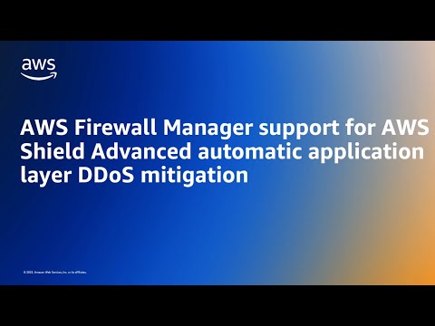 AWS Firewall Manager supports AWS Shield Advanced automatic application layer DDoS mitigation