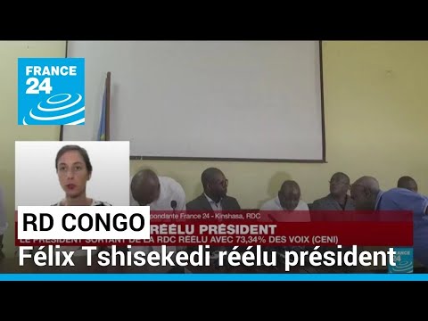 RD Congo : Félix Tshisekedi réélu président avec 73,34 % des voix (Commission électorale)