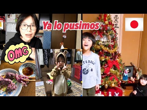 Poniendo el Arbolito de Navidad+receta de la flor Japonesa+videoblogjapon