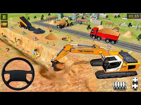 👷🏻Heavy Excavator Road Construction Simulator 🚧 - City JCB Games 2019 - Android Gameplay