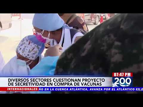 Hondureños cuestionan proyecto de ley de secretividad en compra de vacunas contra Covid19