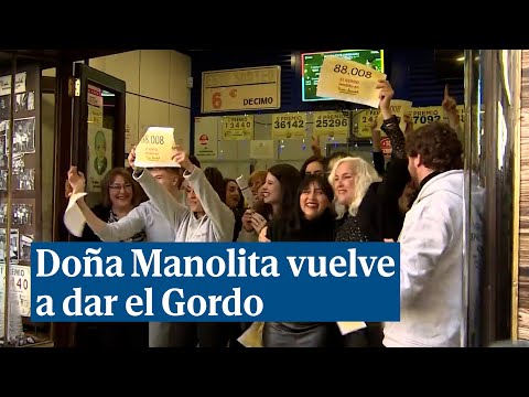 Doña Manolita vuelve a dar el Gordo en Madrid