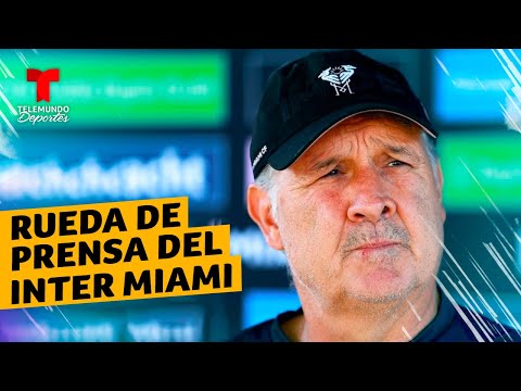 EN VIVO: ? Gerardo Tata Martino y Sergio Busquets del Inter Miami CF. | Telemundo Deportes