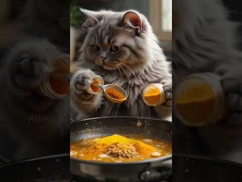 Today i Cook Stir Fry 😛😛 ( cooking cat ) #cat #cookingcat #catchef