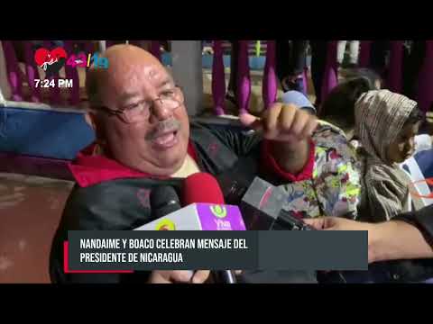 En Nandaime respaldan el mensaje del Presidente Daniel Ortega - Nicaragua