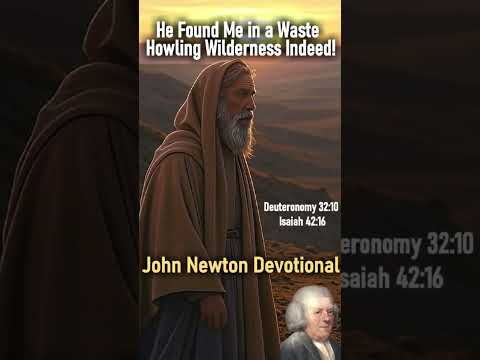 He Found Me in a Waste Howling Wilderness Indeed! - John Newton Devotional #shorts #christianshorts