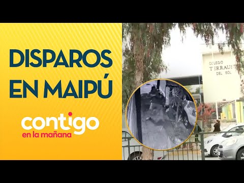 VIDEO DE MOMENTO EXACTO: Asalto con disparo frente a colegio en Maipú - Contigo en la Mañana