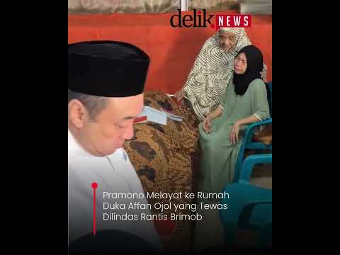 Pramono Melayat ke Rumah Duka Affan Ojol yang Tewas Dilindas Rantis Brimob
