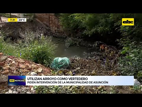 Asunción: utilizan arroyo como vertedero