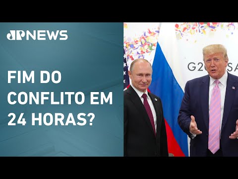 Putin está disposto a conversar com Trump sobre guerra na Ucrânia