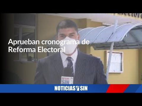 Aprueban cronograma de Reforma electoral