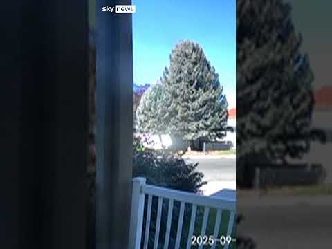 Security camera shows Charlie Kirk suspect