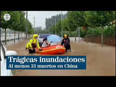 Al menos 33 muertos tras las fuertes inundaciones en China