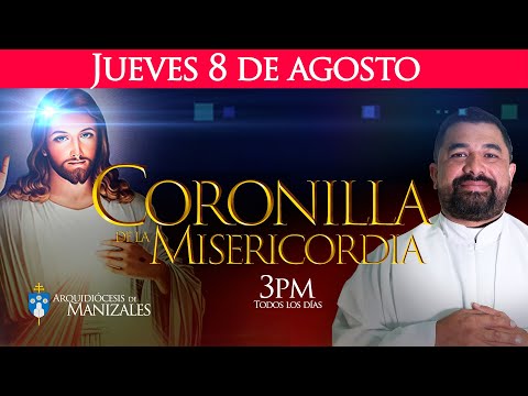 Coronilla de la Divina Misericordia de hoy jueves 8 de agosto y Hora Santa. P. Hugo Armando Gálvez.