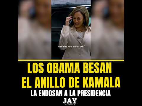 Los Obama besan el anillo de Kamala