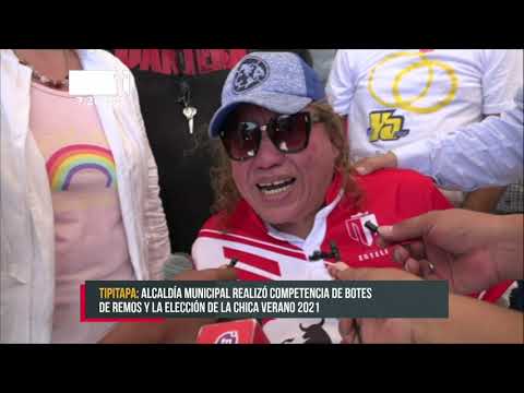 Competencia de botes de remos y elección de Chica Verano en Tipitapa - Nicaragua