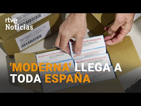 35.700 DOSIS de LA VACUNA MODERNA llega a las comunidades de ESPAÑA | RTVE
