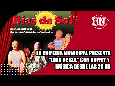La Comedia Municipal presenta Días de sol con buffet y música en vivo desde las 20 hs